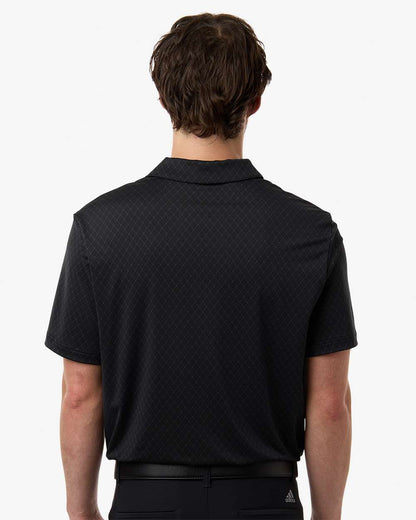 Adidas Men's 4-Way Stretch Printed Polo A716 #colormdl_Carbon