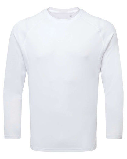 TriDri Unisex Panelled Long Sleeve Tech T-Shirt TD050 #color_White