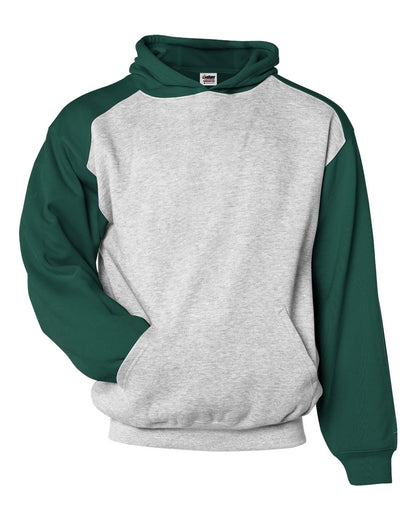 Badger Youth Sport Athletic Fleece Hooded Sweatshirt 2449 #color_Oxford/ Forest