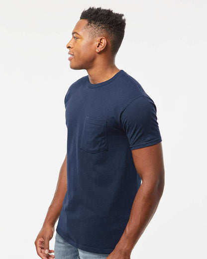 Tultex Heavyweight Jersey Pocket T-Shirt 293 #colormdl_Navy