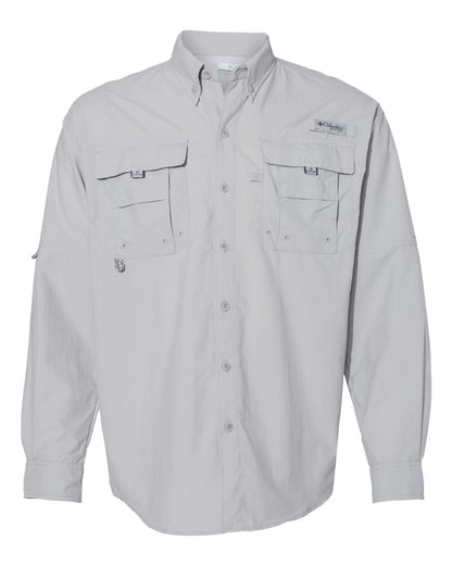 Columbia PFG Bahama™ II Long Sleeve Shirt 212463 #color_Cool Grey