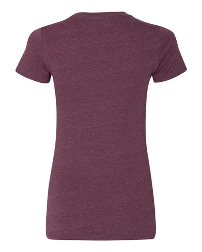 BELLA + CANVAS Women's Slim Fit Tee 6004 #color_Heather Maroon