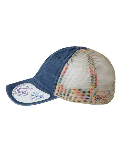 Infinity Her Women's Washed Mesh-Back Cap TESS #color_Navy/ Stripes