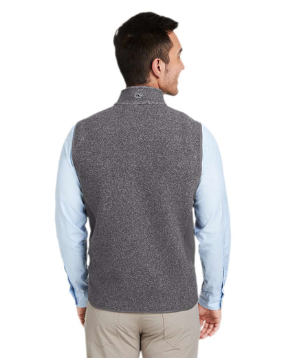 vineyard vines Men's Harbor Fleece Vest O001401 #colormdl_Charcoal Heather