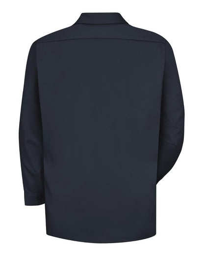 Red Kap Men's Deluxe Heavyweight Cotton Shirt SC70 #color_Dark Navy