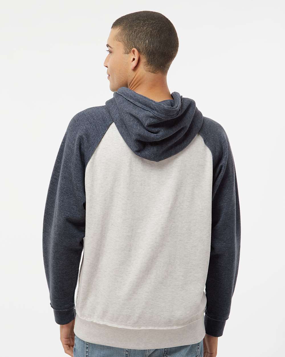 #colormdl_Oatmeal Heather/ Vintage Navy Heather