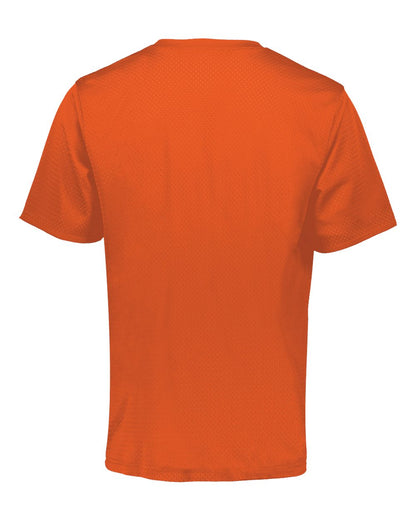 Augusta Sportswear Youth Short Sleeve Mesh Reversible Jersey 1603 #color_Orange/ White