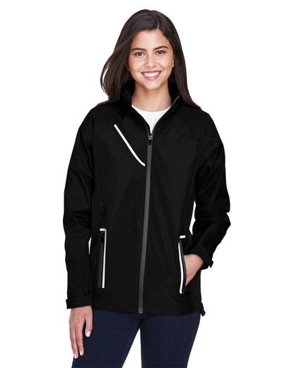 Team 365 Women's Dominator Waterproof Jacket TT86W #colormdl_Black