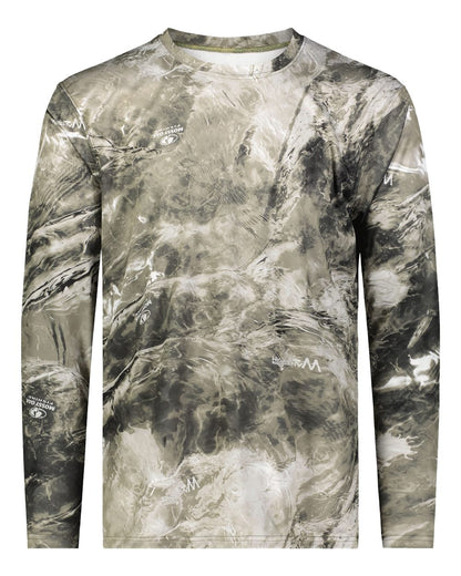 Holloway Men's Mossy Oak Momentum Long Sleeve T-Shirt 222836 #color_Gale