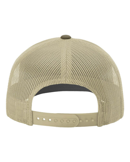 Richardson Sustainable Trucker Cap 112RE #color_Loden/ Khaki