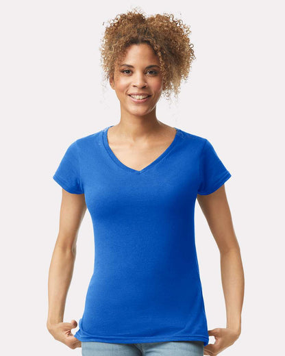 Gildan Women's Softstyle® V-Neck T-Shirt 64V00L #colormdl_Royal