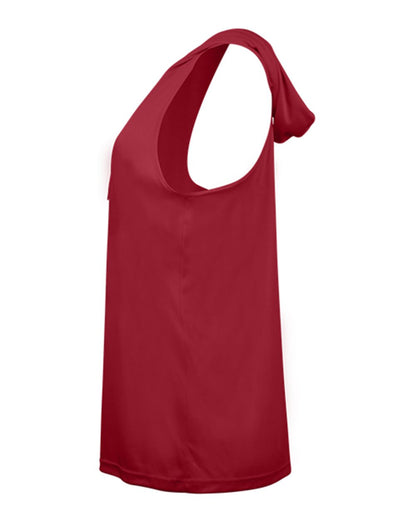 Badger Women's B-Core Racerback Hooded Tank Top 4111 #color_Red