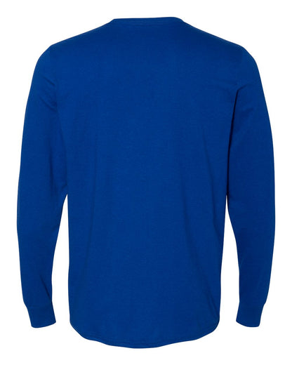 Russell Athletic Unisex Dri Power® CVC Performance Long Sleeve T-Shirt 64LTTM #color_Royal