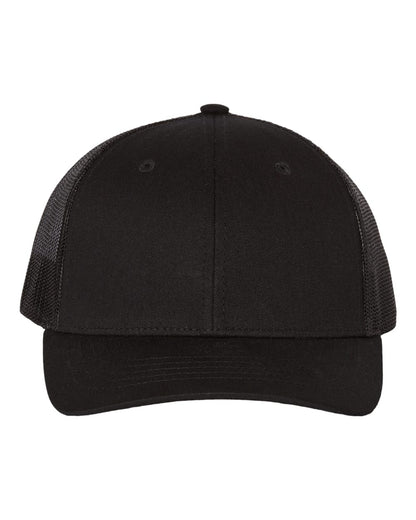 Richardson Youth Trucker Snapback Cap 112Y #color_Black