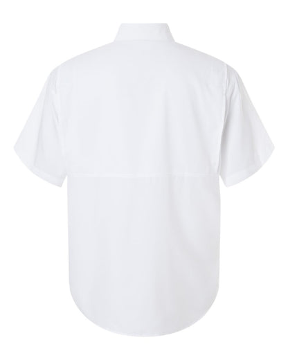 Paragon Men's Hatteras Performance Short Sleeve Fishing Shirt 700 #color_White