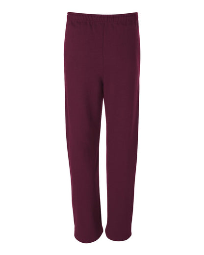 JERZEES Unisex NuBlend® Open-Bottom Sweatpants with Pockets 974MPR #color_Maroon
