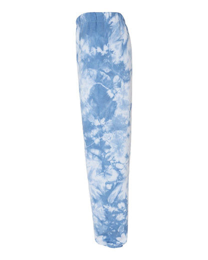 Dyenomite Dream Tie-Dyed Sweatpants 973VR #color_Cloudy Sky Crystal