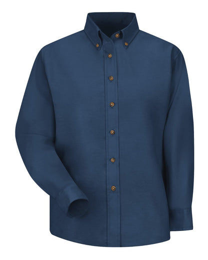 Red Kap Women's Poplin Dress Shirt SP91 #color_Navy