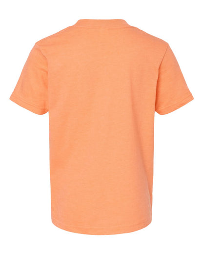 Tultex Youth Fine Jersey T-Shirt 235 #color_Heather Cantaloupe