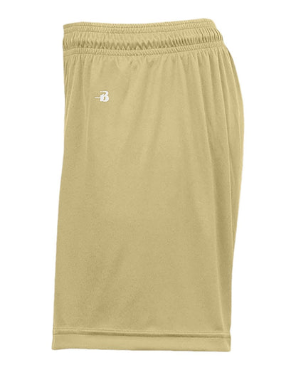 Badger Women's B-Core 5" Inseam Shorts 4116 #color_Vegas Gold