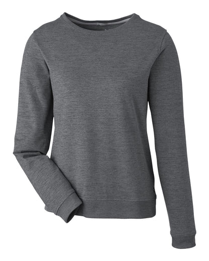 Puma Golf Women's Cloudspun Crewneck Sweatshirt 599267 #color_Puma Black Heather