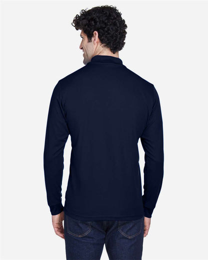 CORE365 Men's Pinnacle Performance Long Sleeve Piqué Polo 88192 #colormdl_Classic Navy