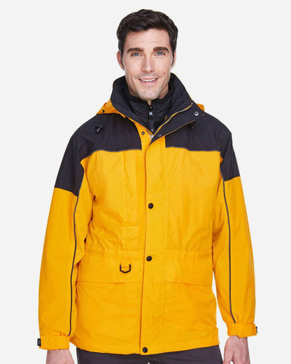 North End Men's 3-in-1 Two-Tone Parka 88006 #colormdl_Sun Ray