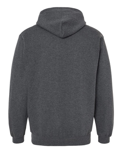 J. America Men's Tailgate Hooded Sweatshirt 8815 #color_Charcoal Heather