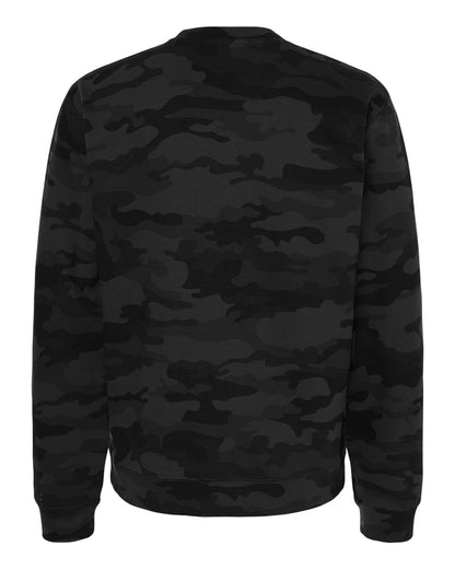 Independent Trading Co. Midweight Crewneck Sweatshirt SS3000 #color_Black Camo