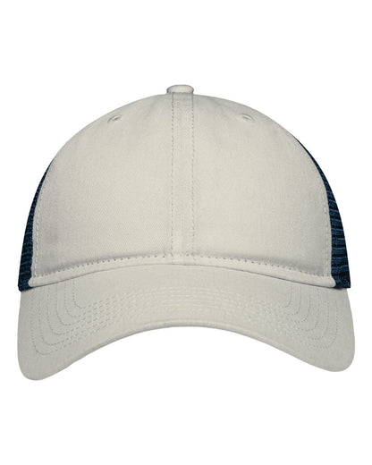 Sportsman Mesh Dad Hat Fit SP1750 #color_Stone/ Navy