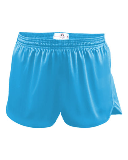 Alleson Athletic Women's B-Core Track Shorts 7278 #color_Columbia Blue