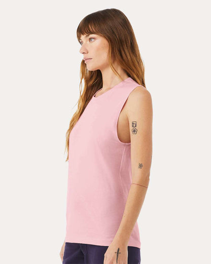 BELLA + CANVAS Jersey Muscle Tank 3483 #colormdl_Pink