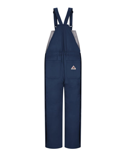 Bulwark Deluxe Insulated Bib Overall - EXCEL FR® ComforTouch BLC8 #color_Navy