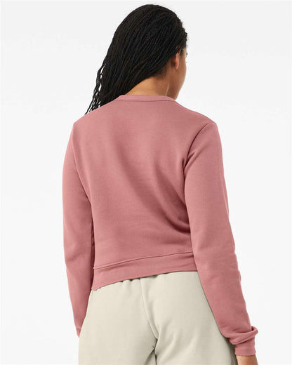 BELLA + CANVAS Women's Sponge Fleece Classic Crewneck Sweatshirt 7511 #colormdl_Mauve