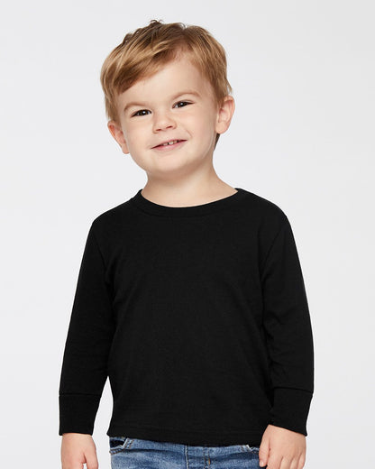 Rabbit Skins Toddler Cotton Jersey Long Sleeve Tee 3311 Rabbit Skins Toddler Cotton Jersey Long Sleeve Tee 3311