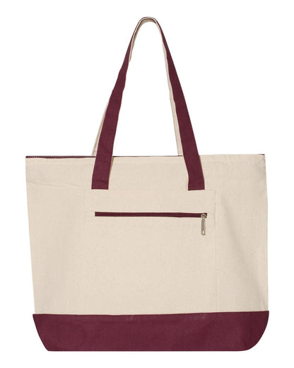 Q-Tees 19L Zippered Tote Q1300 Q-Tees 19L Zippered Tote Q1300