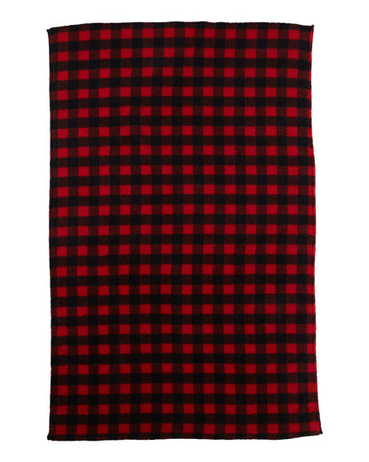 J. America Epic Sherpa Blanket 8449 #color_Red/ Black Buffalo