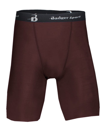 Badger Pro-Compression Shorts 4607 #color_Maroon