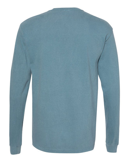 Comfort Colors Unisex Garment-Dyed Heavyweight Long Sleeve T-Shirt 6014 #color_Ice Blue