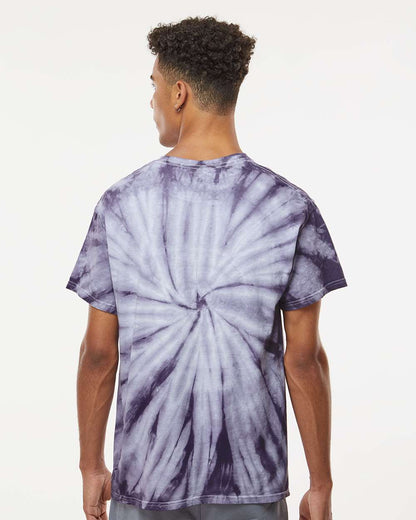 Dyenomite Cyclone Pinwheel Tie-Dyed T-Shirt 200CY #colormdl_Blackberry