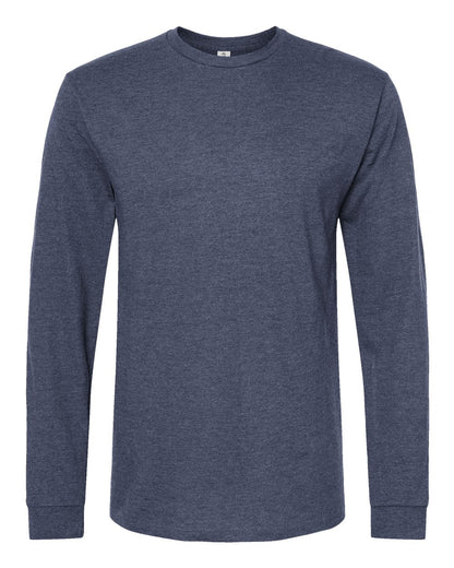 Tultex Heavyweight Jersey Long Sleeve T-Shirt 291 #color_Heather Denim