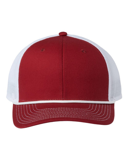 The Game Everyday Rope Trucker Cap GB452R #color_Cardinal/ White