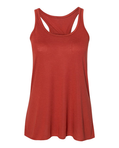 BELLA + CANVAS Women's Flowy Racerback Tank 8800 #color_Brick