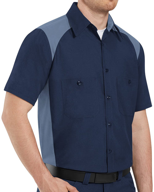 Red Kap Men's Tall Short Sleeve Motorsports Shirt SP28T