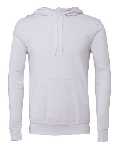BELLA + CANVAS Unisex Sponge Fleece Hoodie Sweatshirt 3719 #color_White
