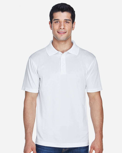 Harriton Men's Polyester Jersey Polo M315 #colormdl_White
