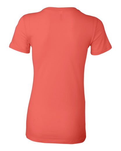 BELLA + CANVAS Women's Slim Fit Tee 6004 #color_Coral