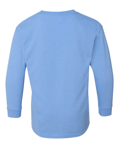 Gildan Youth Heavy Cotton™ Long Sleeve T-Shirt 5400B #color_Carolina Blue