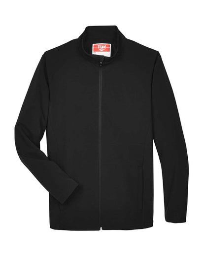 Team 365 Men's Leader Soft Shell Jacket TT80 #color_Black