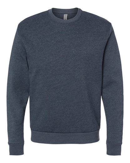 Next Level Malibu Crewneck Sweatshirt 9002 #color_Heather Midnight Navy